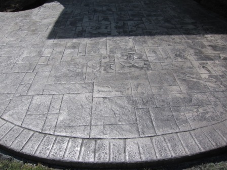 Ashlar Slate Stamp Pattern-Brick Border Pattern