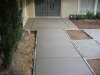 Broom Finish Sidewalk, Partial Hard Trowel Borders